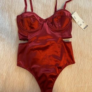 Urban Outfitters Satin Bodysuit